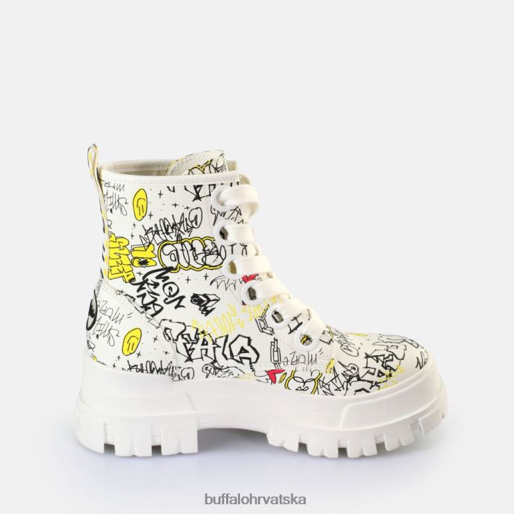 bijeli grafit Buffalo aspha lace up hi gležnjača vegan |čizme TDD6T438